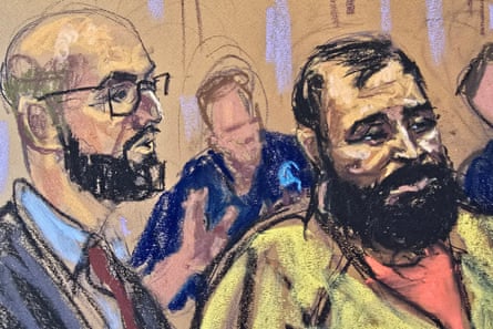 Mohammad Baqer Saad Dawood al-Saadi with his lawyer Andrew Dalack