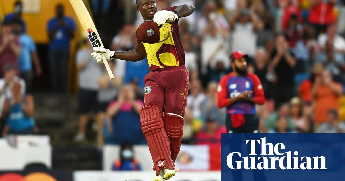 Powell and Pooran blast West Indies to 20-run victory over England in third T20