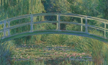 A detail from Claude Monet’s The Water-Lily Pond, 1899, … on loan for the exhibition National Treasures.