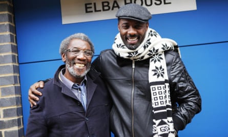 Elba with his late father Winston, 2011.