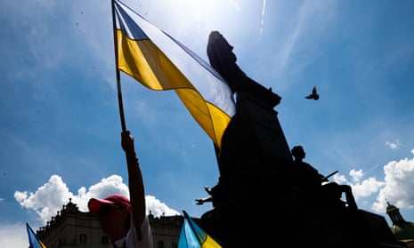 Demonstrators in Krakow last week demanding that Nato enforce a no-fly zone over Ukraine.