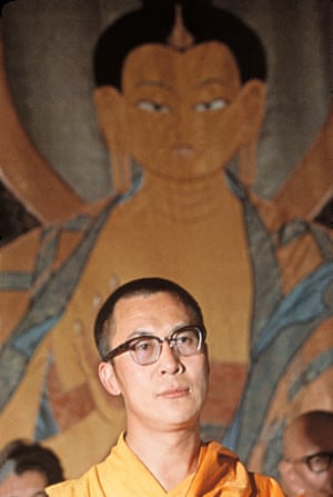 The Dalai Lama pictured in 1959 after he fled to India.