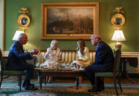 Donald Trump and Melania host King Charles III and Queen Camilla for afternoon tea at the White House on day one of their State Visit.