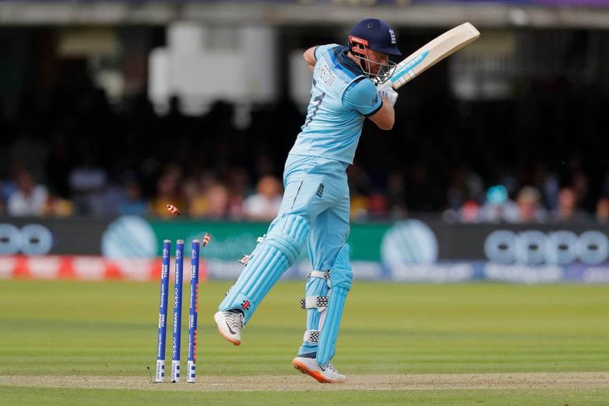 Jonny Bairstow pulls with his first ball.