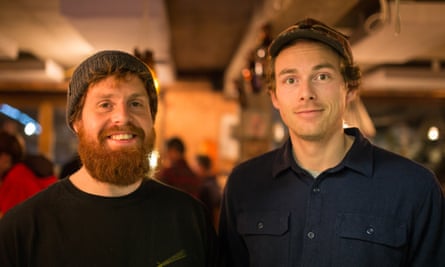 Alpine brewers Matthew Stone (left) and Chrigl Luthy