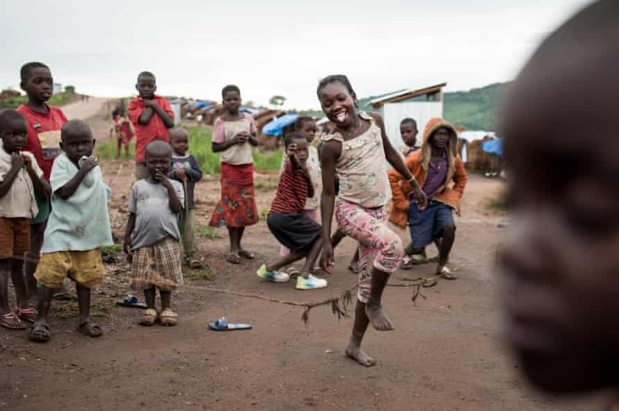 Displaced children in Mwaka village, Tanganyika province