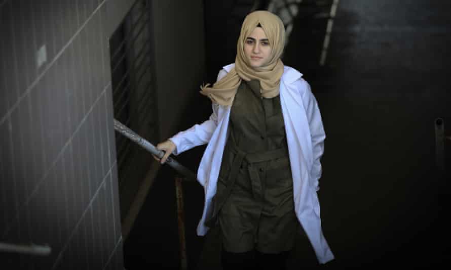Dr. Sarah Al-Saqqa at the Shifa hospital.