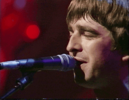 Noel Gallagher performs on MTV Unplugged.