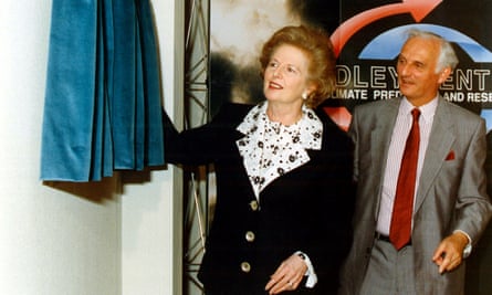 Margaret Thatcher with Sir John Houghton