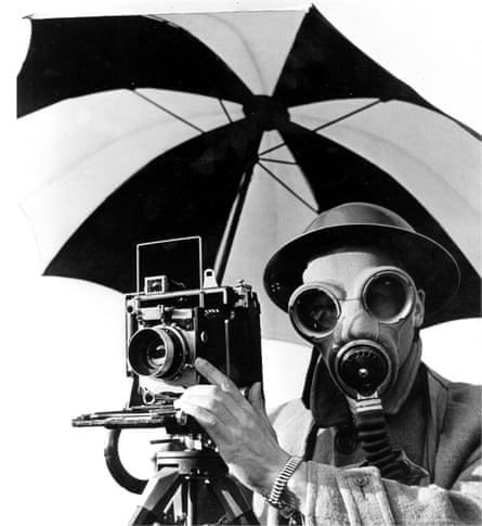 David E Scherman, dressed for war, 1942.