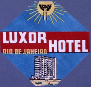 A Luxor hotel luggage tag.