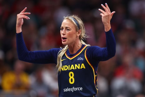 Indiana's Sophie Cunningham inks podcast deal as off-court profile soars | Indiana Fever | The Guardian
