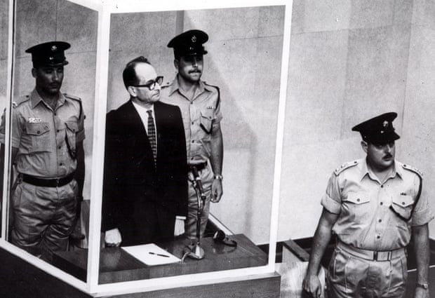 Adolf Eichmann during his 1961 trial in Jerusalem.