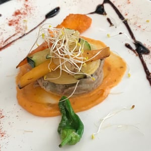 Vegetarian tapas at Tito’s City, Almeria, Spain.