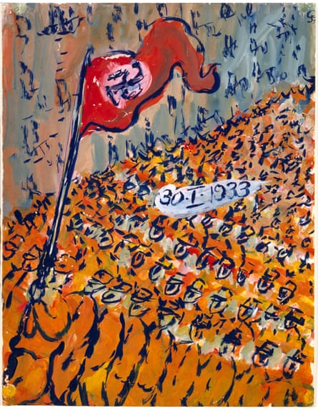 Rise of the Nazis … a parade on the day Hitler became German chancellor.