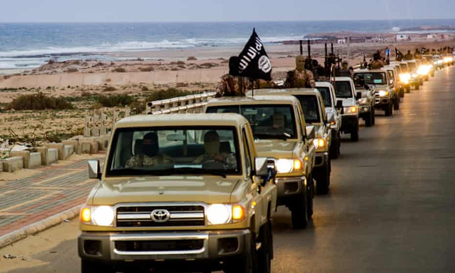Isis members in Libya’s coastal city of Sirte