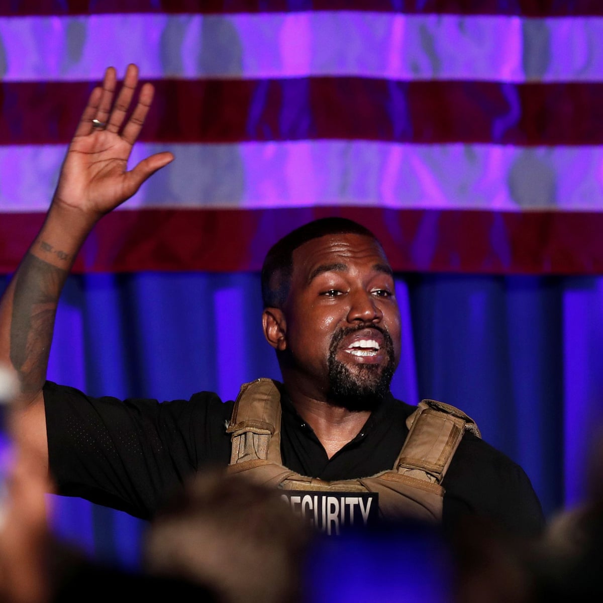 God Abortion And Better Acoustics Kanye West Launches Campaign With Chaotic Rally Music The Guardian