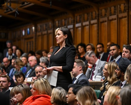 Natalie Fleet addresses the chamber in parliament.