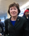 Susan Collins arrives for the trial.