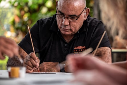 Brian ‘Binna’ Swindley, owner of Janbal Gallery, Mossman
