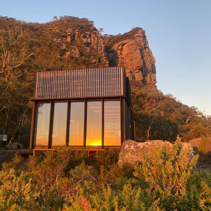 On the new Grampians Peaks Trail: ‘I have the landscape to myself for days at a time’ | Australia holidays 3 Sunset at the Mud-Dadjug campsite.
