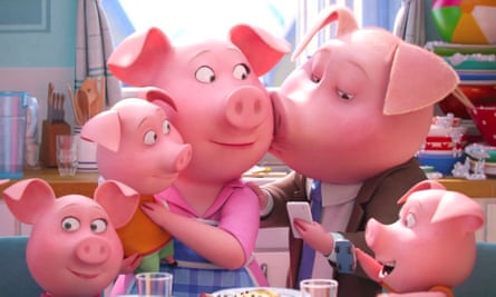 The pig family in Sing.