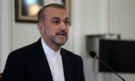 Iranian foreign minister Hossein Amir-Abdollahian in Tehran last month.