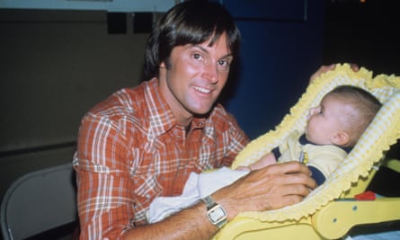 Bruce Jenner with baby son Brandon