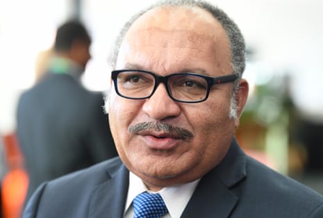Papua New Guinea Prime Minister Peter O’Neill at the PNG Australia Business Forum in Brisbane.