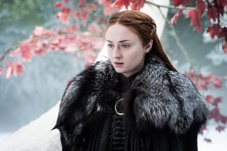 Sophie Turner as Sansa Stark.