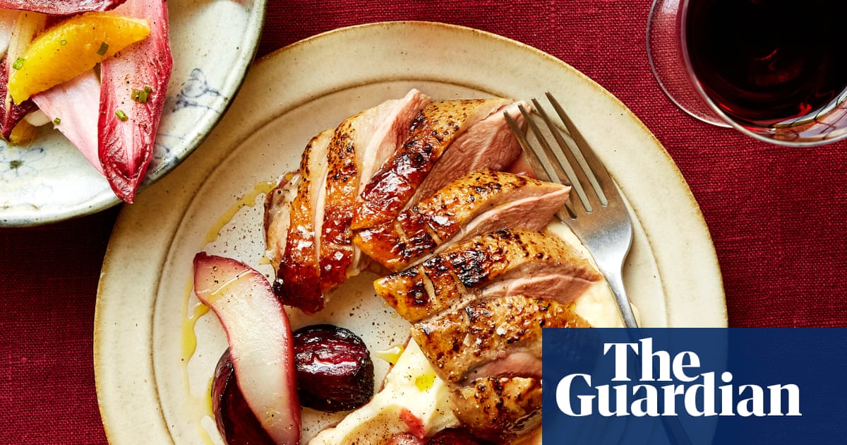 Stuffed yorkies and honey-roast duck with pears: Joshua Overington’s recipes for duck, Yorkshire-style