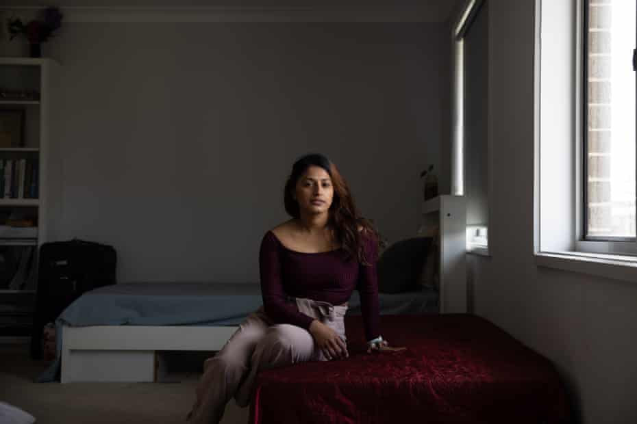 Hemanta Acharya in her family home in Colebee, Western Sydney.