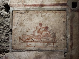 Erotic frescos feature in the house, which is believed to have incorporated a small brothel