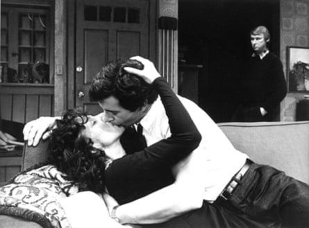 Really sexy … Elaine May in a clinch with James Naughton, as Mike Nichols looks on, in Who’s Afraid of Virginia Woolf?