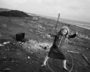 Helen and her Hula-hoop, Seacoal Camp, Lynemouth, Northumbria, 1984Immersed in the communities he photographed, Chris Killip’s photographs of those affected by economic shifts throughout the 1970s and 80s in the North of England remain without parallel
