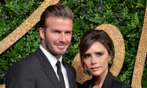 Blend it like Beckham: David Beckham and Victoria Beckham. ‘David 100% steals my beauty products,’ she says.