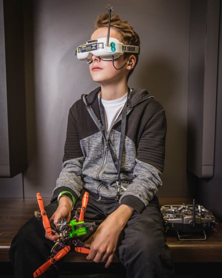 Drone racing world champion Luke Bannister, 16, from Somerset.