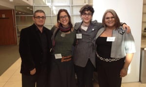Intersex activists Mauro Cabral, Pidge Pagonis, Paula Sandrine Machado and Natasha Jiménez.