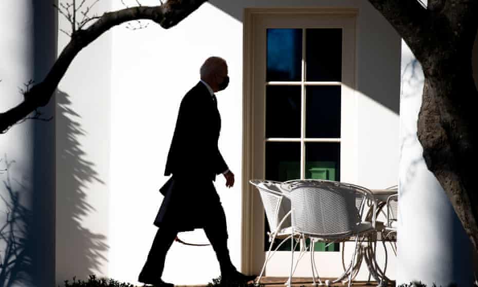 US President Joe Biden arrives at the White House, Washington, District of Columbia, USA - 24 Jan 2022Mandatory Credit: Photo by REX/Shutterstock (12773806b) United States President Joe Biden walks outside the West Wing of the White House after returning from Camp David, in Washington, DC, USA, 24. US President Joe Biden arrives at the White House, Washington, District of Columbia, USA - 24 Jan 2022