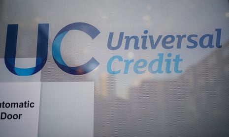 A universal credit door sign