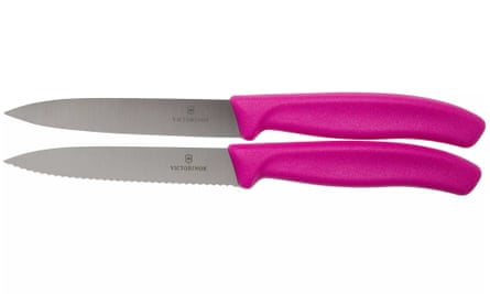 Victorinox stainless steel 10cm paring knife set.