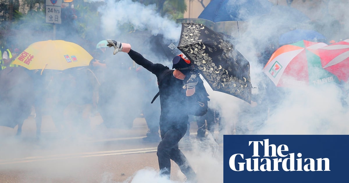 Police fire teargas and pepper spray as Hong Kong protests continue