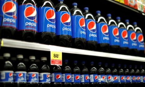 Bottles of Pepsi are pictured at a grocery store