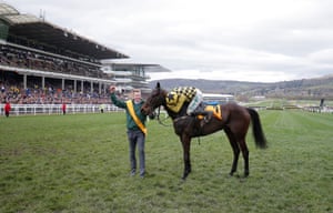 Paul Townend celebrates victory on Al Boum Photo