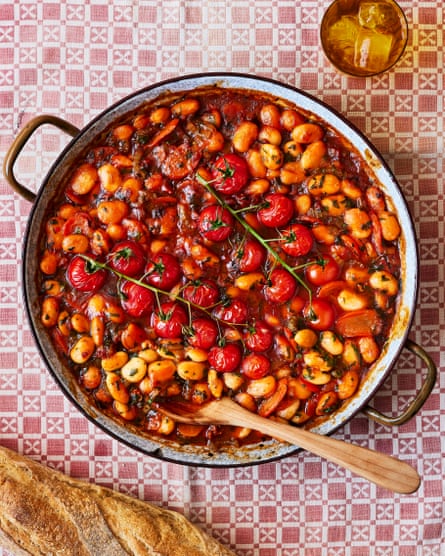 Georgina Hayden’s recipe for gigantes with ‘nduja