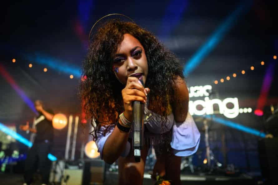 Denise Chaila performs on the BBC Music Introducing stage.