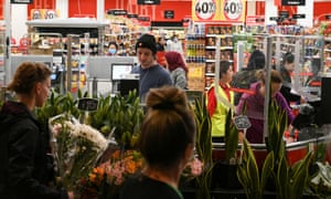 people at a supermarket