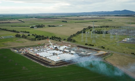 A Big Battery fire near Geelong continues to burn several days after it started