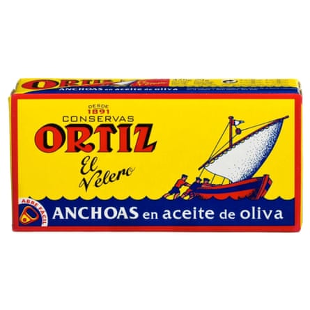Ortiz Anchovy Fillets in olive oil; 47.5g tin.