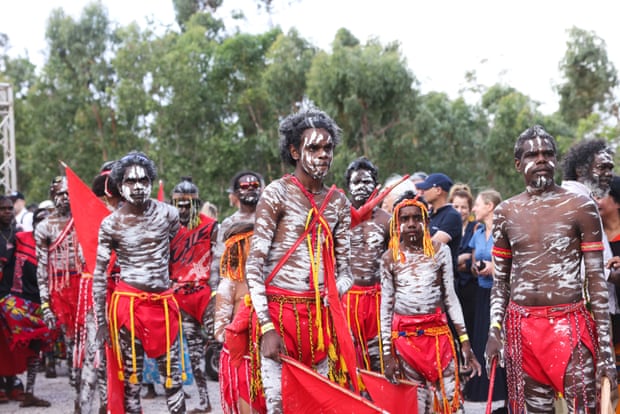 Ceremonial dancing at the opening ceremony.